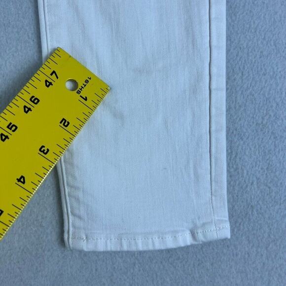 Frame Jeans Womens Size 28 White Le Skinny de Jeanne Crop Cotton Blend - Picture 11 of 11
